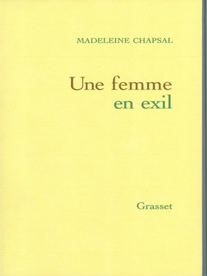 cover image of Une femme en exil
